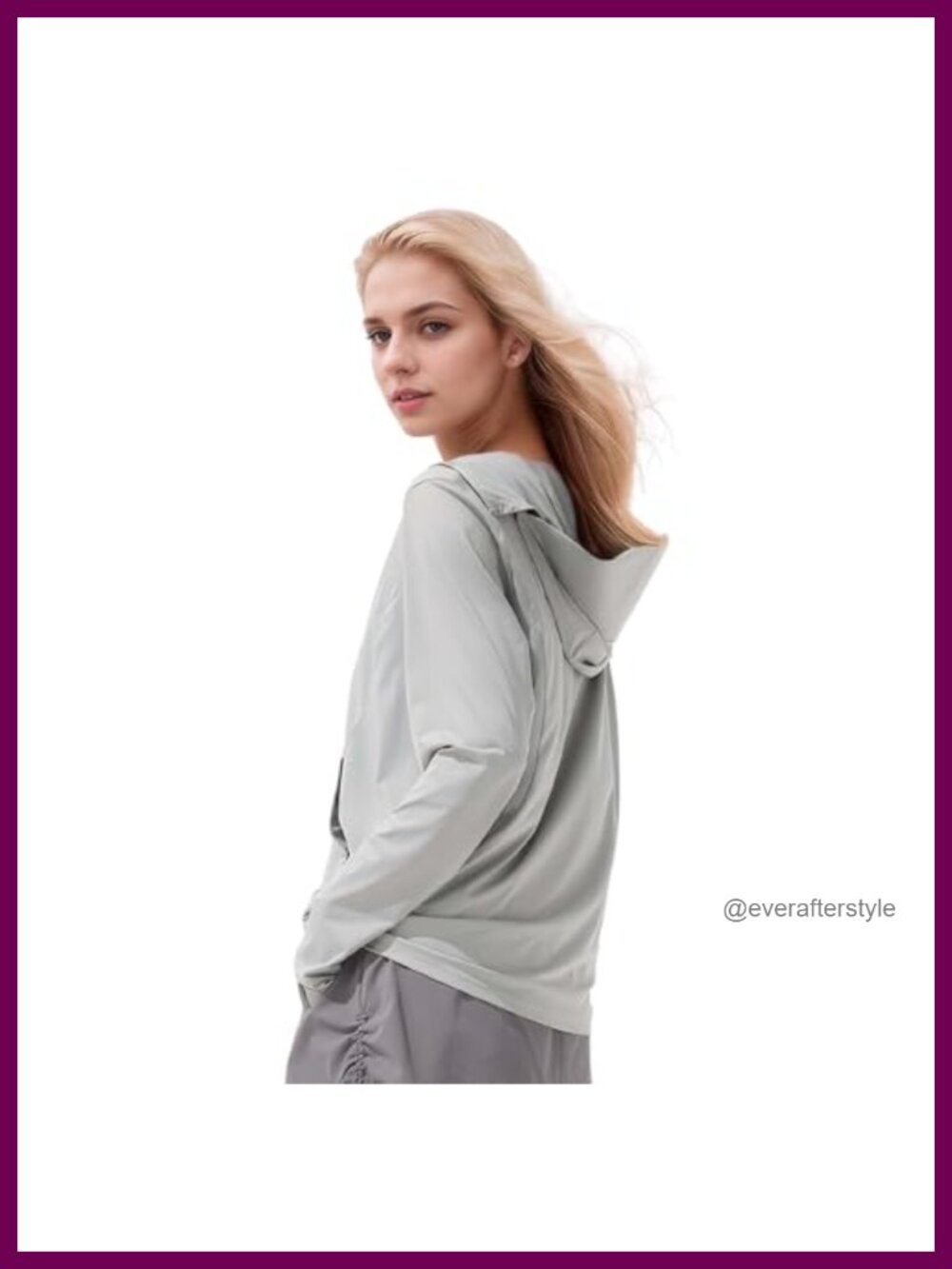 UPF 50+ Sun Protection Hoodie Jacket Cooling Lightweight Thumbhole Active